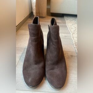 Cole Haan Brown Suede Ankle Boots